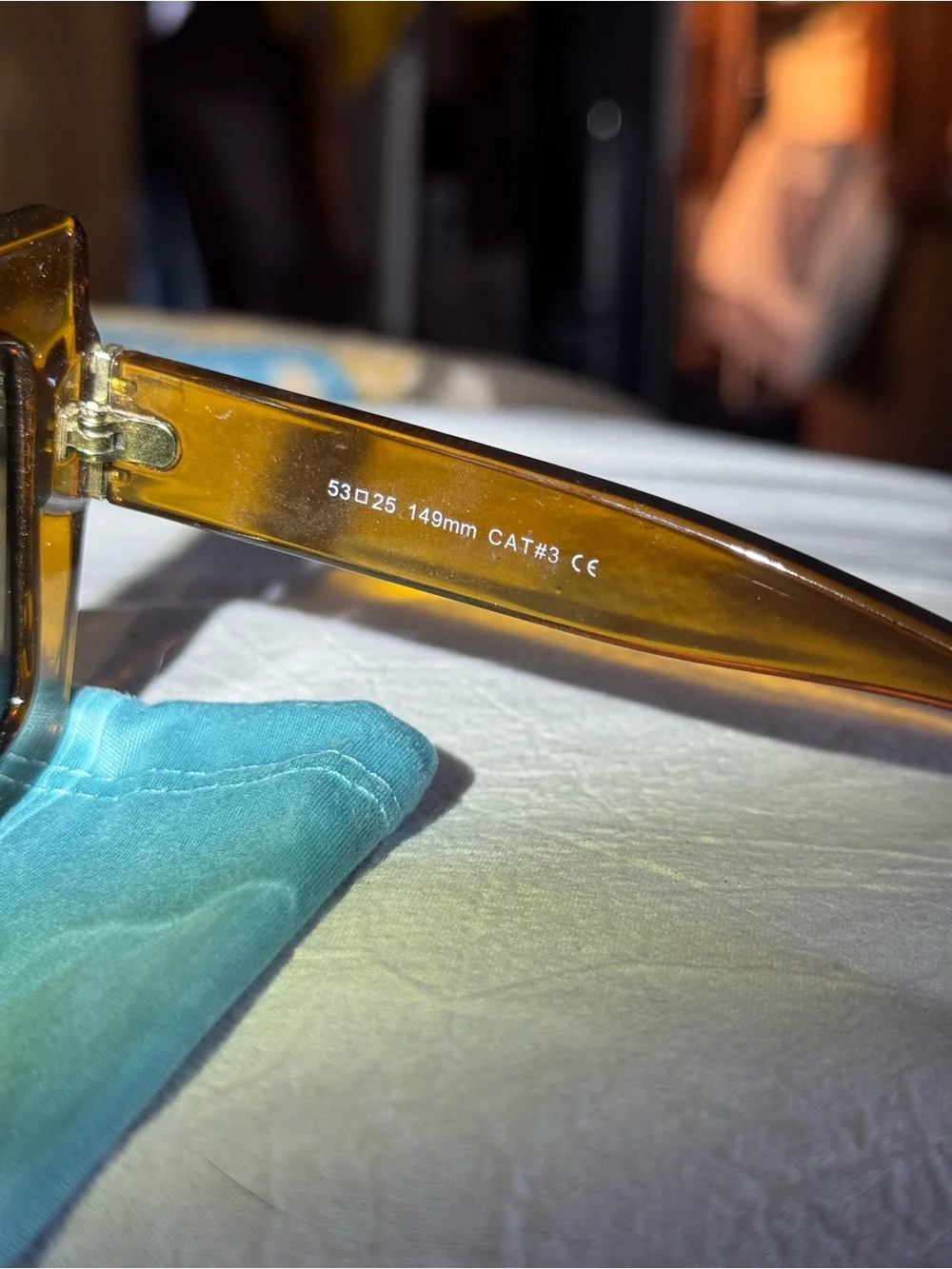 Oversized Square Tortoiseshell Sunglasses - Brown